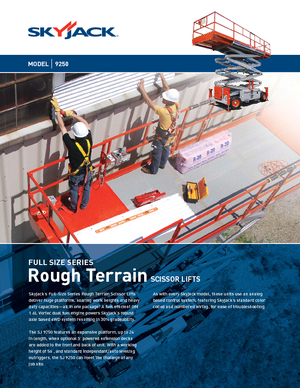 Kolové nůžkové plošiny Skyjack SJ 9250