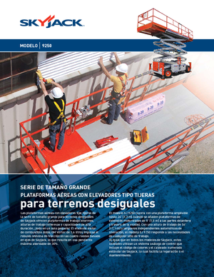 Kolové nůžkové plošiny Skyjack SJ 9250