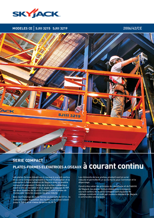 Kolové nůžkové plošiny Skyjack SJ III 3219