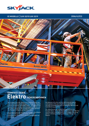 Kolové nůžkové plošiny Skyjack SJ III 3215