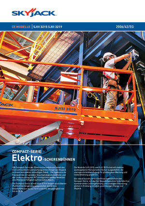 Kolové nůžkové plošiny Skyjack SJ III 3219