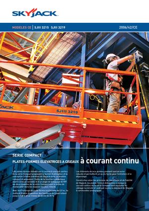 Kolové nůžkové plošiny Skyjack SJ III 3219