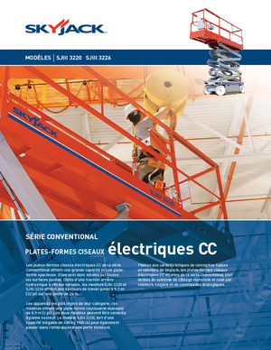 Kolové nůžkové plošiny Skyjack SJ III 3220