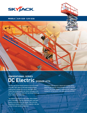 Kolové nůžkové plošiny Skyjack SJ III 3220