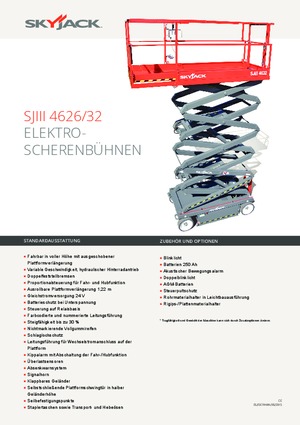 Kolové nůžkové plošiny Skyjack SJ III 4632