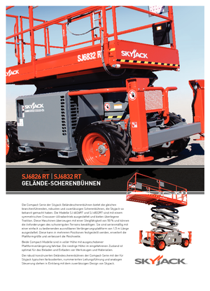 Kolové nůžkové plošiny Skyjack SJ III 6826 E