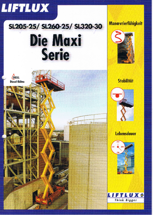 Kolové nůžkové plošiny Liftlux SL 205-25