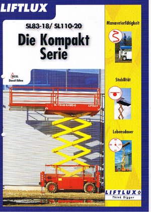 Kolové nůžkové plošiny Liftlux SL 83-18