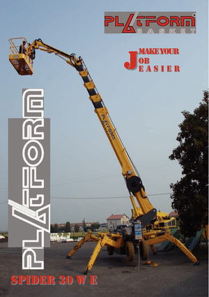 Kolové kloubové pracovní plošiny Basket Spider 30 WE