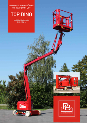 Kolové kloubové pracovní plošiny PB Topdino 121 II