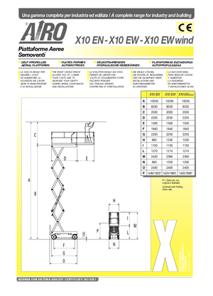 Kolové nůžkové plošiny AIRO X 10 EW