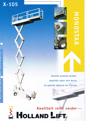 Kolové nůžkové plošiny Holland-Lift X 105 DL 18 4WD P