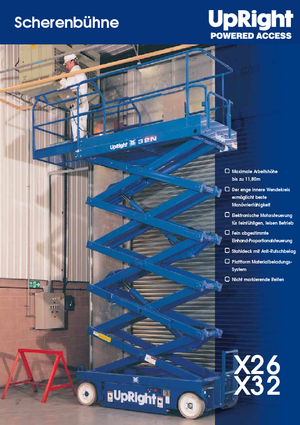 Kolové nůžkové plošiny UpRight X 26 N