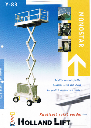 Kolové nůžkové plošiny Holland-Lift Y 83 EL 16