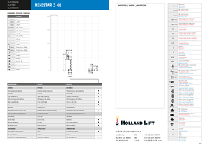Pásové nůžkové plošiny Holland-Lift Q-135 DL 24 TR