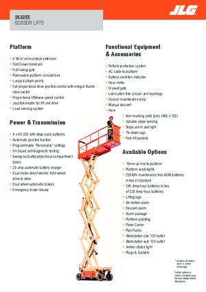 Kolové nůžkové plošiny JLG 2632ES