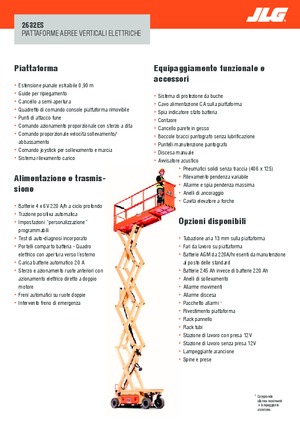 Kolové nůžkové plošiny JLG 2632ES