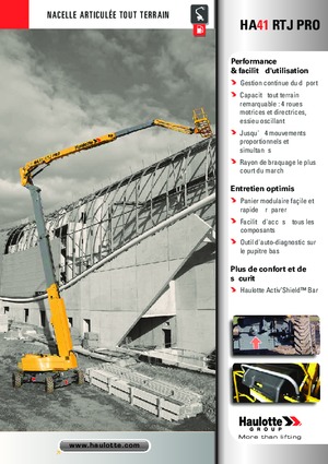 Kolové kloubové pracovní plošiny Haulotte HA41 RTJ PRO