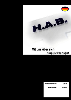 Kolové nůžkové plošiny HAB S 225-12 D 4WD S