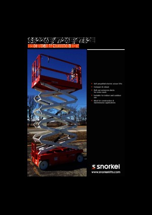 Kolové nůžkové plošiny Snorkel S3226E