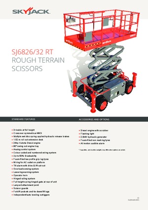 Kolové nůžkové plošiny Skyjack SJ III 6832 RTE