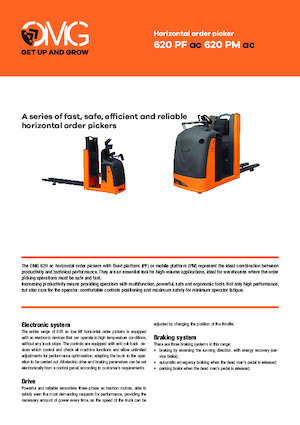 Vychystávací vozíky OMG 620 PF