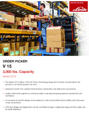 Vychystávací vozíky Linde V15-36V