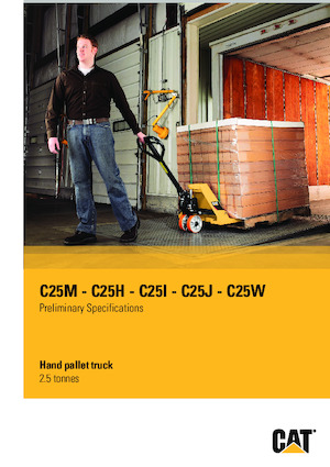 Ruční paletové vozíky Caterpillar C25M