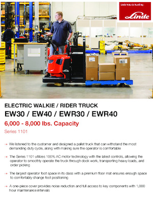 Ruční paletové vozíky Linde EW40