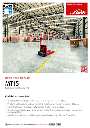 Ruční paletové vozíky Linde MT15