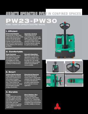 Ruční paletové vozíky Mitsubishi PW23