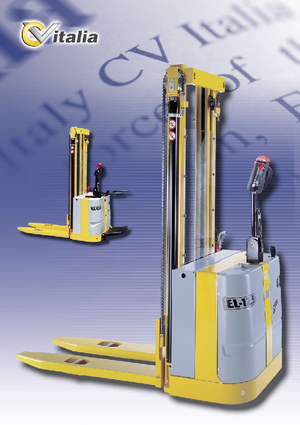 Regalové zakladače s plošinou pro řidiče CVitalia EL 12.5-16 P