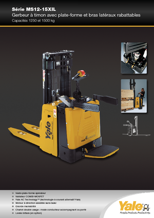 Regalové zakladače s plošinou pro řidiče Yale MS12X