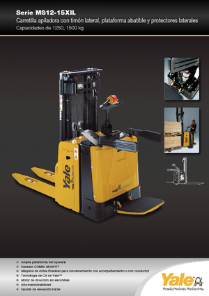 Regalové zakladače s plošinou pro řidiče Yale MS12X