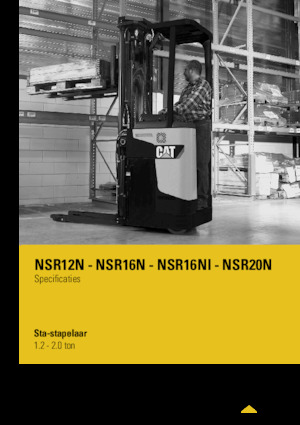 Regalové zakladače s plošinou pro řidiče Caterpillar NSR16N