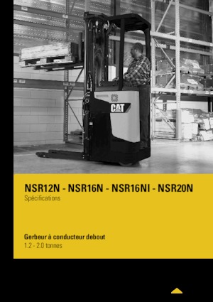 Regalové zakladače s plošinou pro řidiče Caterpillar NSR16N