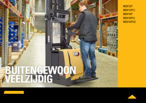 Regalové zakladače s plošinou pro řidiče Caterpillar NSV12P