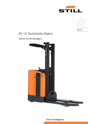 Regalové zakladače s plošinou pro řidiče Still SV 12