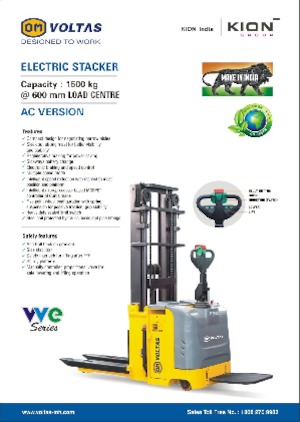 Regalové zakladače s plošinou pro řidiče OM VVE 15