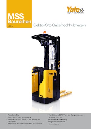 Regalové zakladače se sedadlem pro řidiče Yale MS 16 S