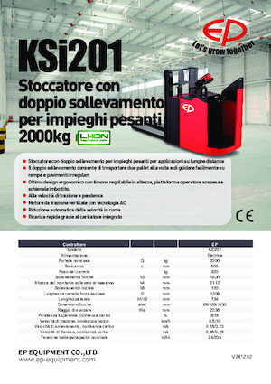 Regalové zakladače s plošinou pro řidiče EP KSi201