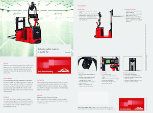 Regalové zakladače s plošinou pro řidiče Linde L-MATIC AC