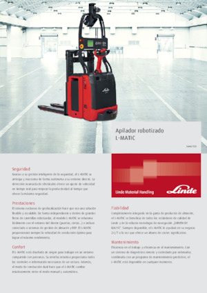 Regalové zakladače s plošinou pro řidiče Linde L-MATIC