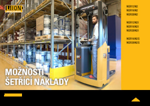 Regalové zakladače s plošinou pro řidiče Caterpillar NSR20N2S