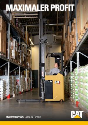 Regalové zakladače s plošinou pro řidiče Caterpillar NSR20N2S