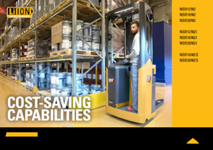 Regalové zakladače s plošinou pro řidiče Caterpillar NSR20N2S