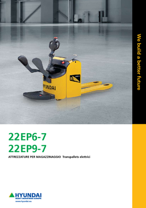 Nízkozdvižné vozíky s plošinou pro řidiče Hyundai 22 EB 9-7