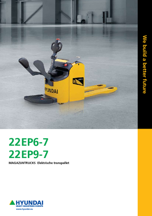 Nízkozdvižné vozíky s plošinou pro řidiče Hyundai 22 EB 9-7