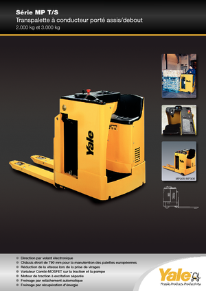 Nízkozdvižné vozíky s plošinou pro řidiče Yale MP 20 T