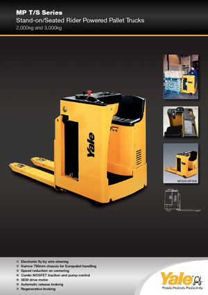 Nízkozdvižné vozíky s plošinou pro řidiče Yale MP 20 T